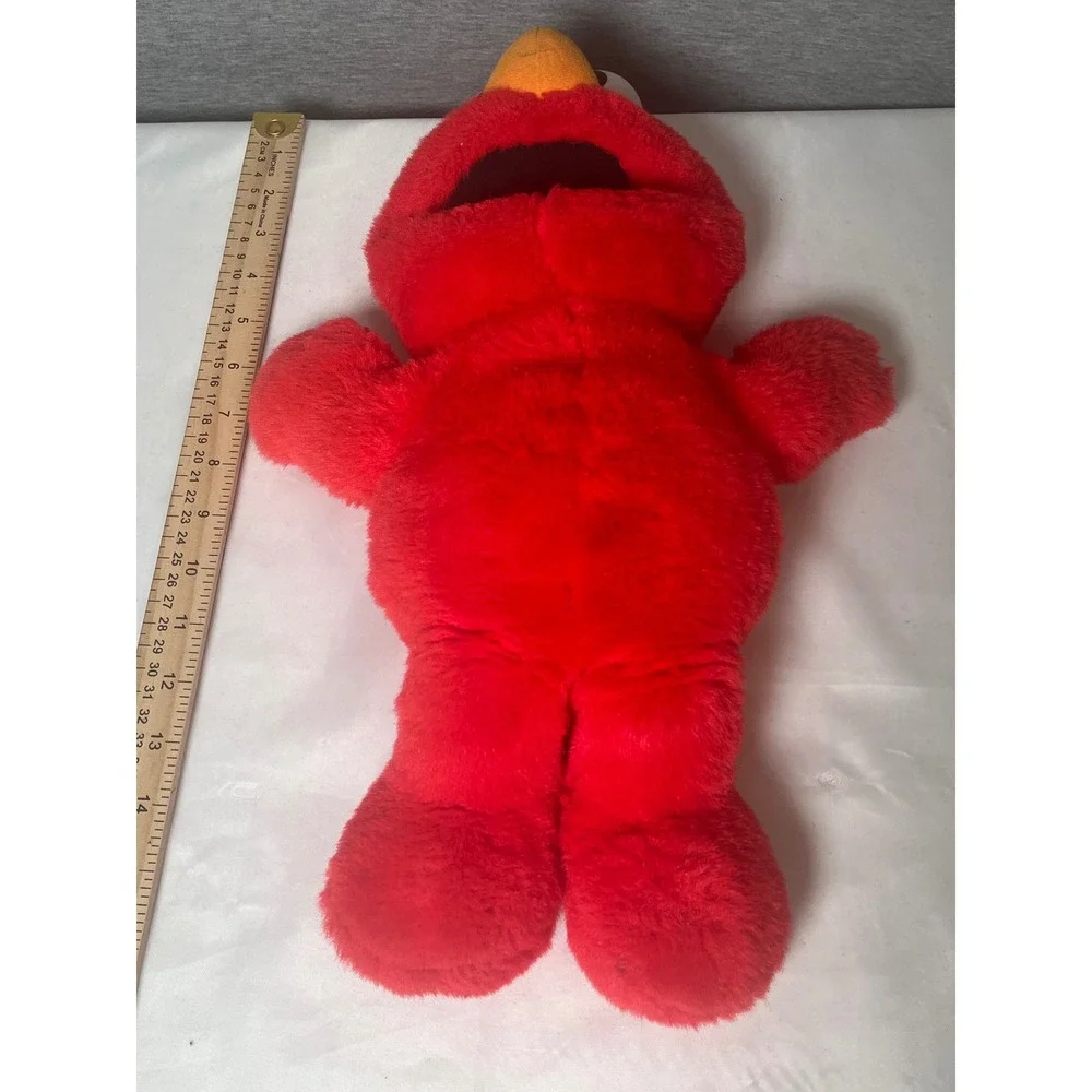 Vintage 1995 Tyco Sesame Street Elmo Plush Toy Red 13 inch 6538 Jim Henson